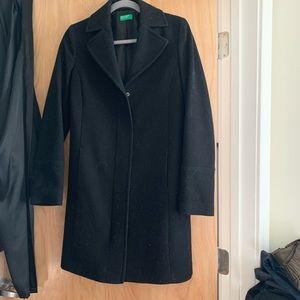 Black wool coat